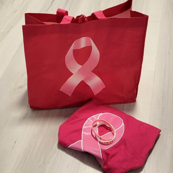 Pink Ribbon Breast Cancer 12 Piece Collection Tee Shrt Bracelets - Picture 11 of 14